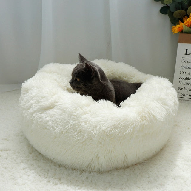 Plush Dog Cat Bed Soft Cushion Warm