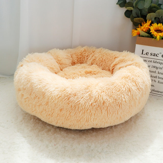 Plush Dog Cat Bed Soft Cushion Warm