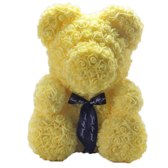 40cm Teddy Bear Rose with Heart Flower Artificial Gift