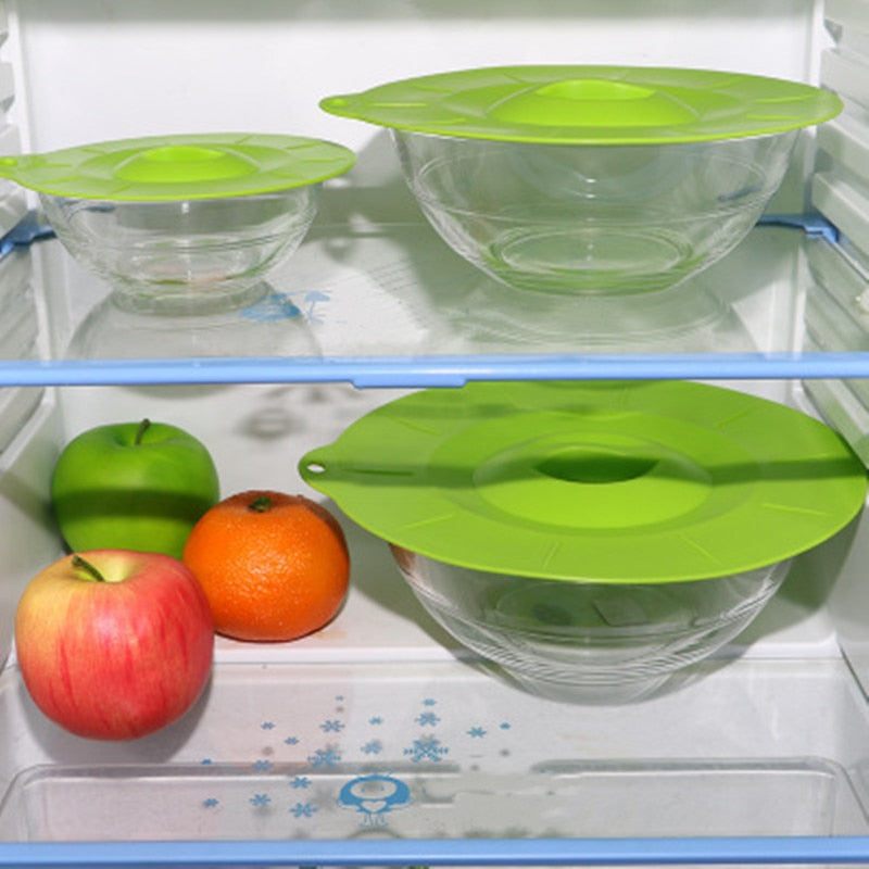 5pc Silicone Microwave Bowl Cover Food Lid Cover