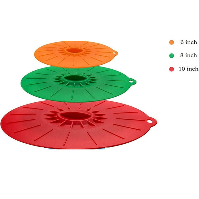 5pc Silicone Microwave Bowl Cover Food Lid Cover