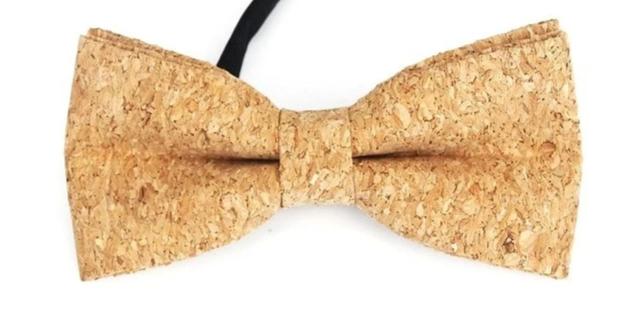 Mens Cork Wood Fashion Bowtie