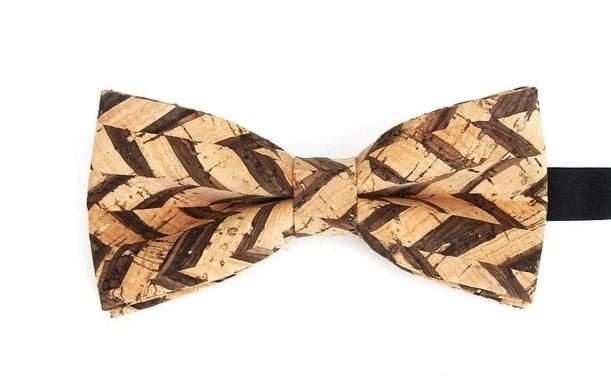 Mens Cork Wood Fashion Bowtie