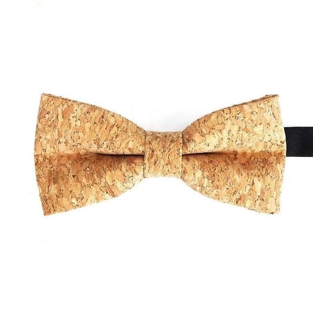 Mens Cork Wood Fashion Bowtie