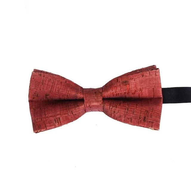 Mens Cork Wood Fashion Bowtie
