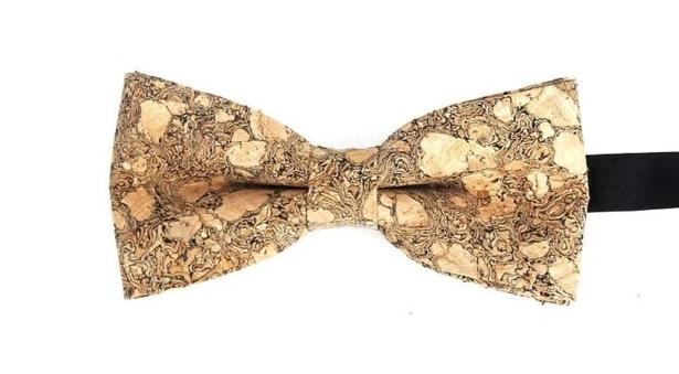 Mens Cork Wood Fashion Bowtie