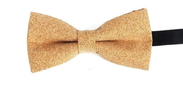 Mens Cork Wood Fashion Bowtie