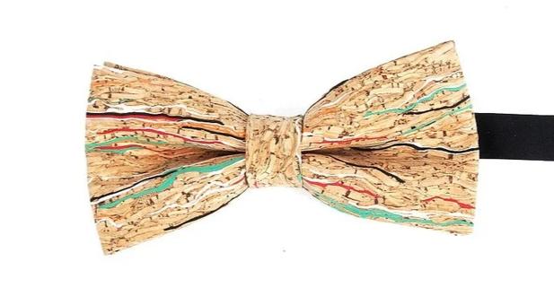 Mens Cork Wood Fashion Bowtie