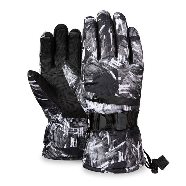Winter Thermal Ski Gloves Warm Touch Screen Fingers