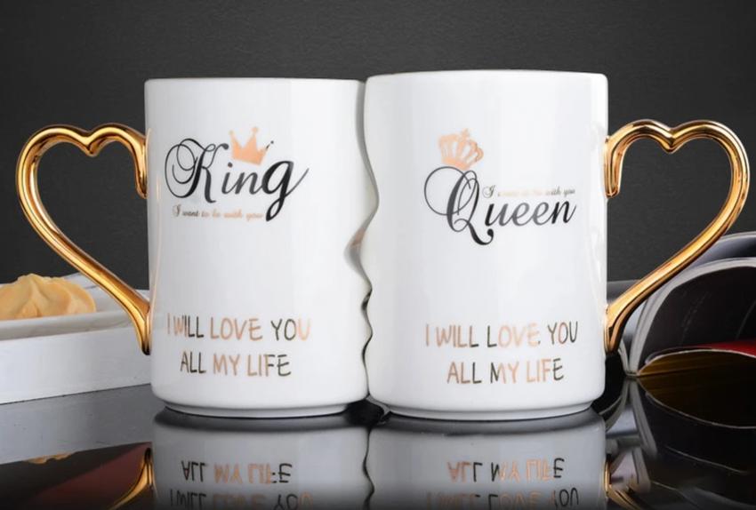 King Queen Couples Coffee Mugs