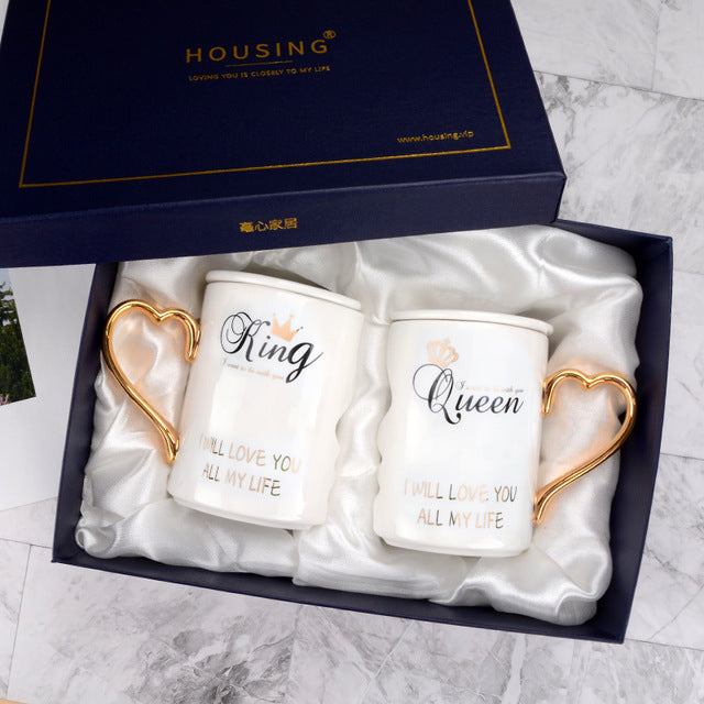 King Queen Couples Coffee Mugs