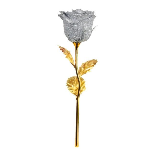 Romantic LED Fairy Artificial Galaxy Rose Flower Gift