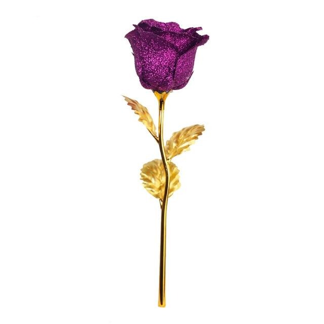 Romantic LED Fairy Artificial Galaxy Rose Flower Gift