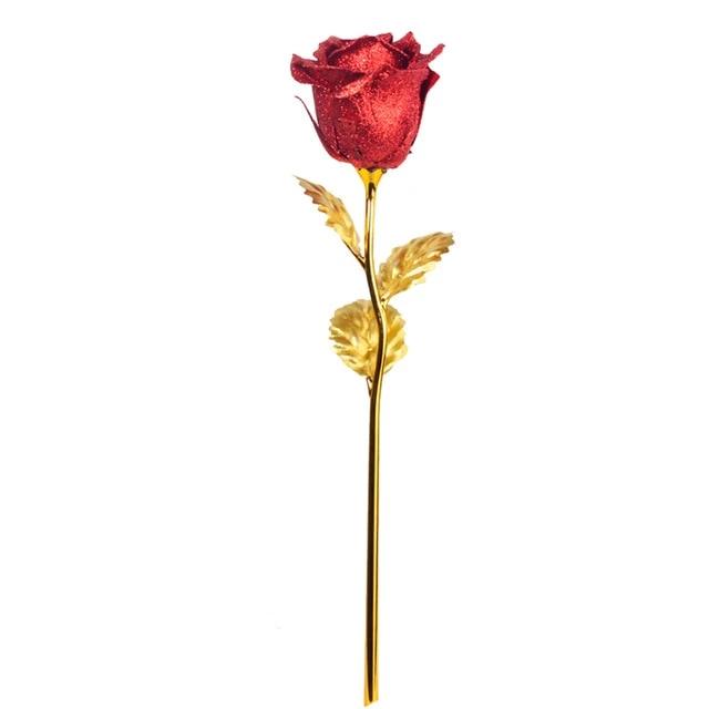 Romantic LED Fairy Artificial Galaxy Rose Flower Gift