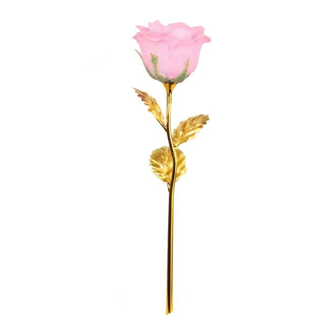 Romantic LED Fairy Artificial Galaxy Rose Flower Gift