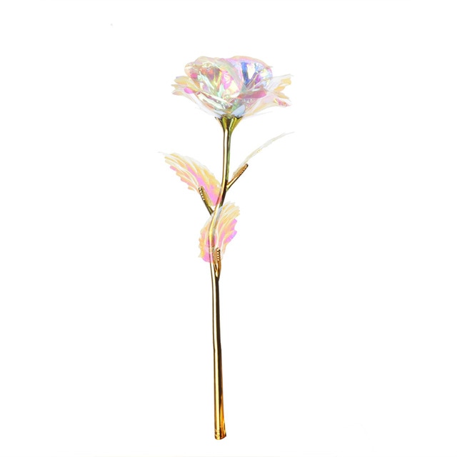 Romantic LED Fairy Artificial Galaxy Rose Flower Gift