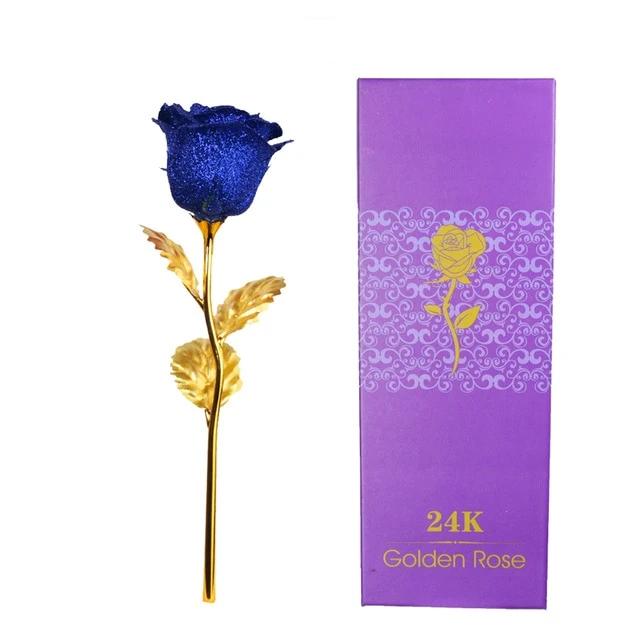 Romantic LED Fairy Artificial Galaxy Rose Flower Gift