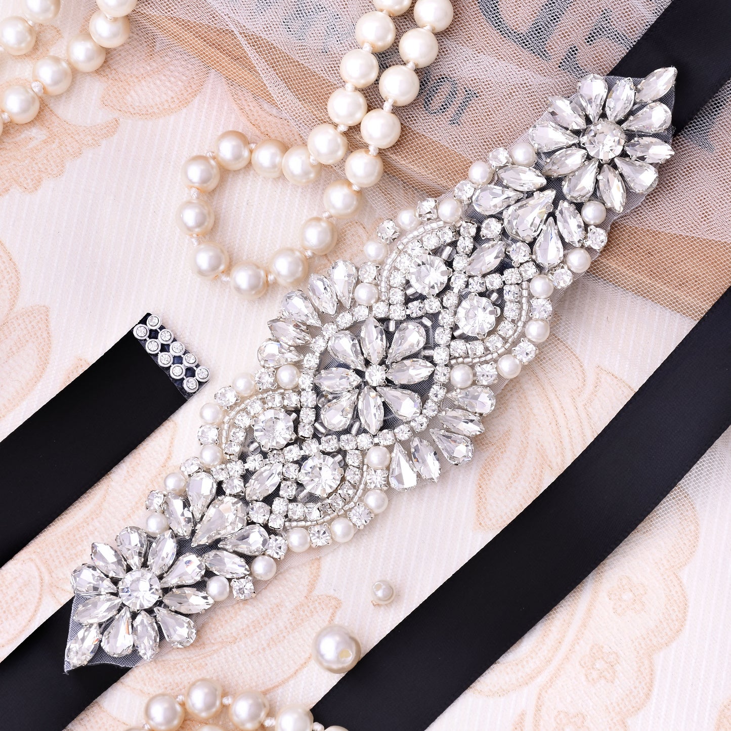 Crystal Bridal Dress Belt Sash