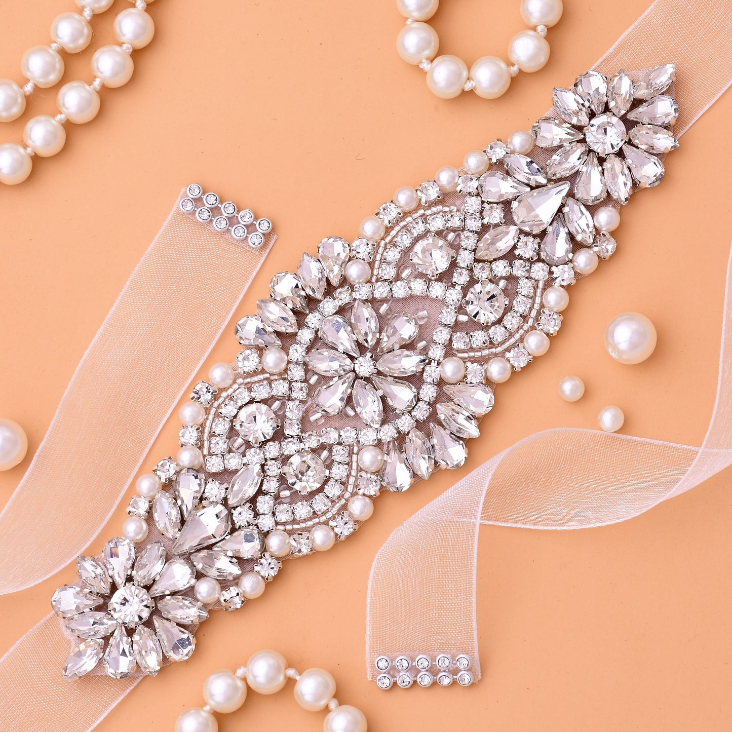 Crystal Bridal Dress Belt Sash