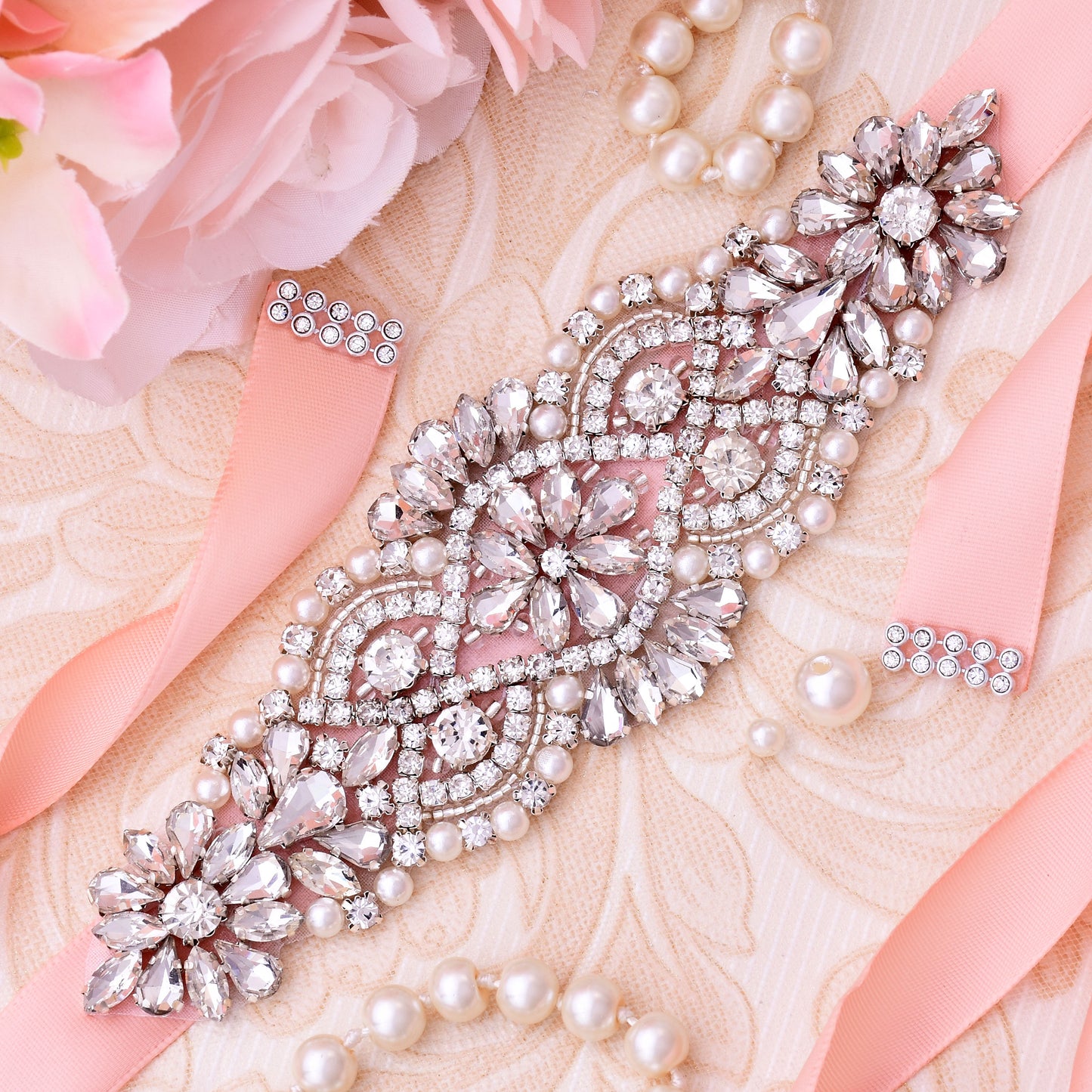 Crystal Bridal Dress Belt Sash