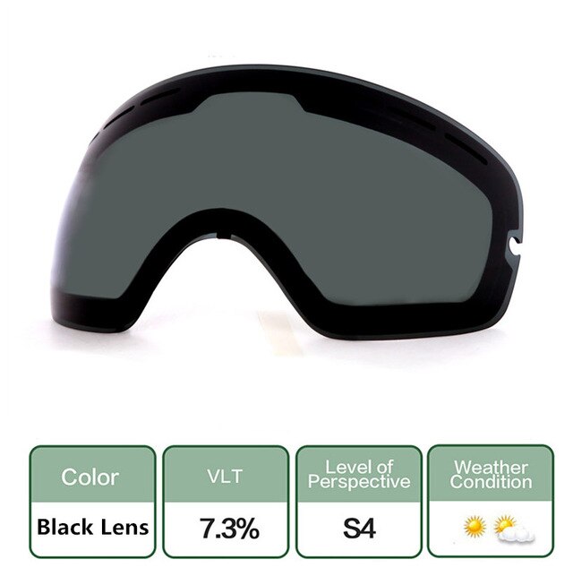 Ski Snowboard Goggles UV400 Spherical Mask Glasses