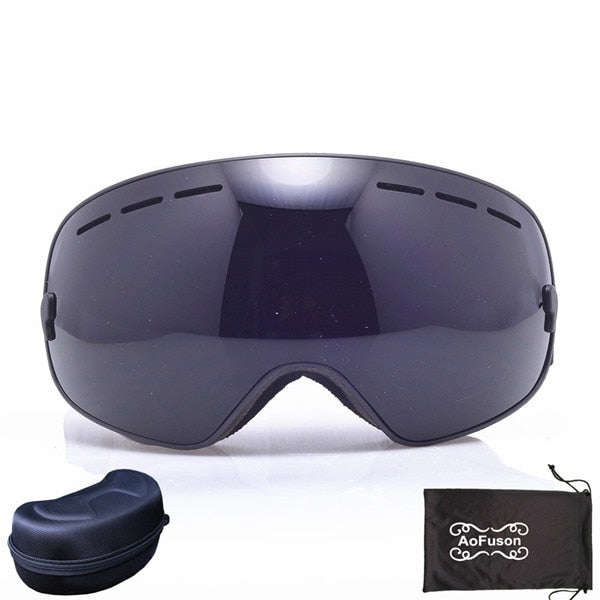Ski Snowboard Goggles UV400 Spherical Mask Glasses