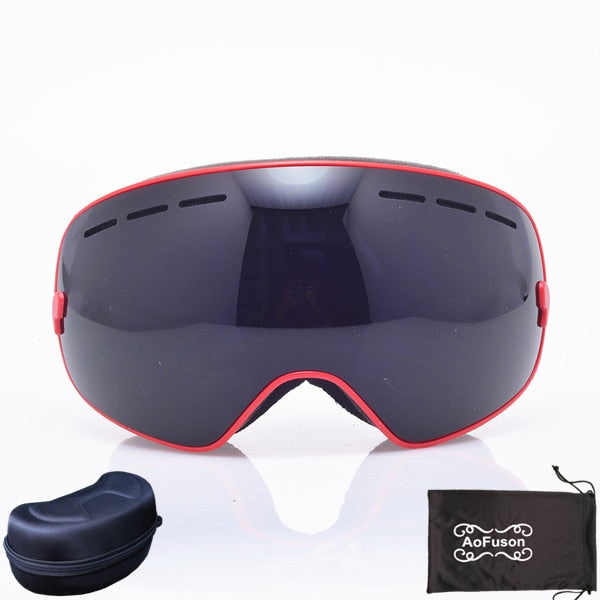 Ski Snowboard Goggles UV400 Spherical Mask Glasses