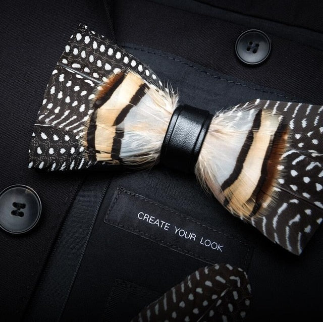 Feather Luxury Peacock Bowtie Gift