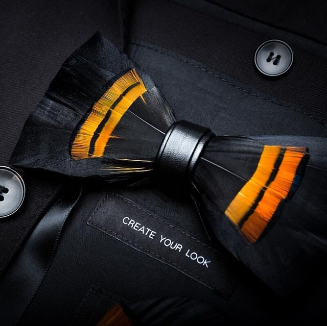 Feather Luxury Peacock Bowtie Gift