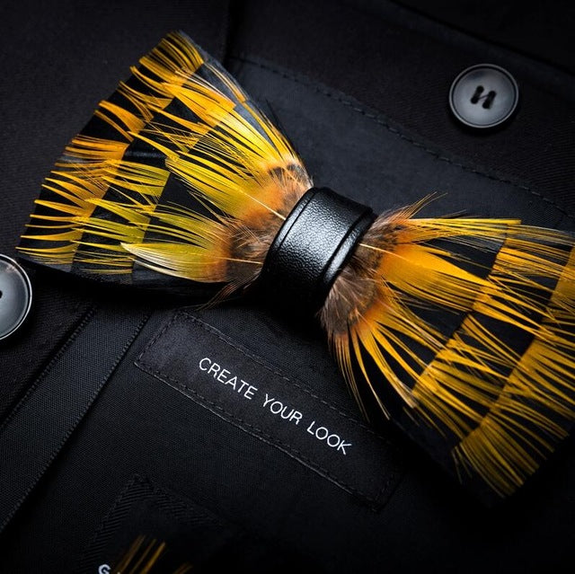 Feather Luxury Peacock Bowtie Gift