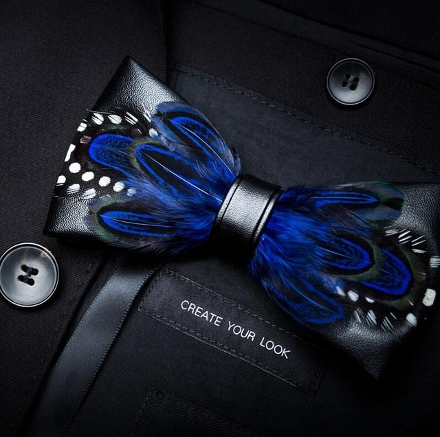 Feather Luxury Peacock Bowtie Gift