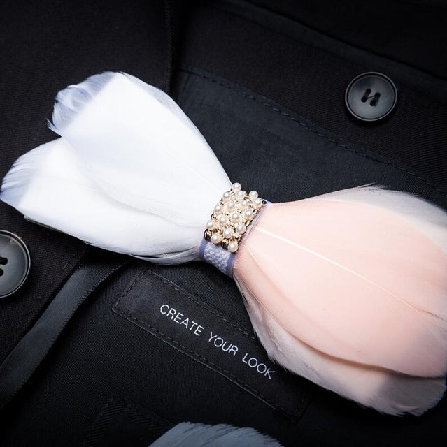 Feather Luxury Peacock Bowtie Gift