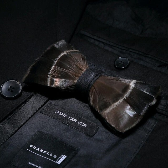 Feather Luxury Peacock Bowtie Gift