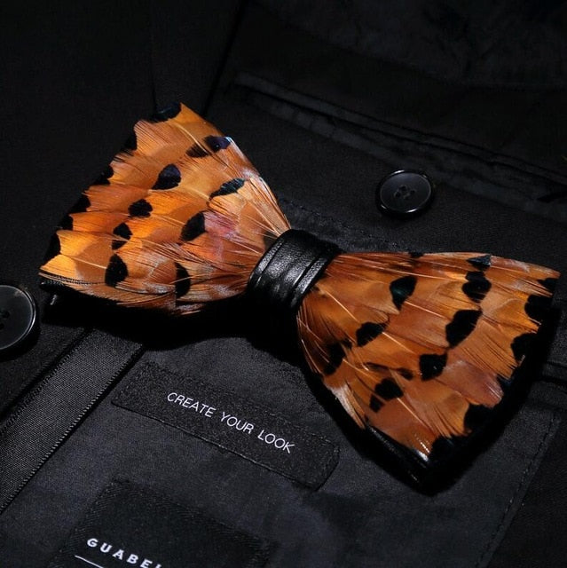 Feather Luxury Peacock Bowtie Gift