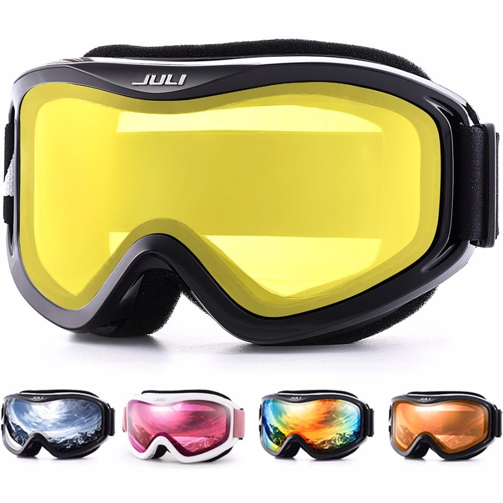Ski Goggles Winter Snow Sports Anti-Fog Double Lens Mask Glasses Skiing Men Women