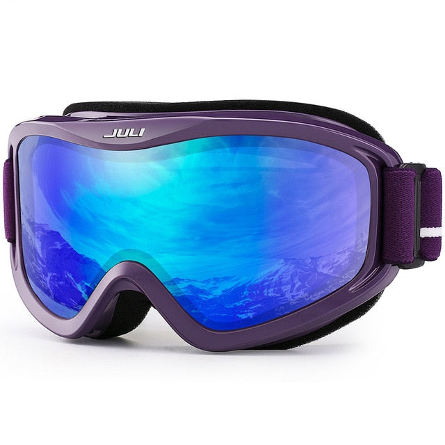 Ski Goggles Winter Snow Sports Anti-Fog Double Lens Mask Glasses Skiing Men Women