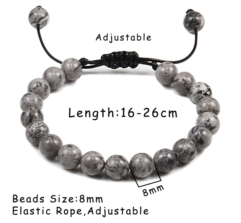 8 mm Tiger Eye Stone Beads Bracelet
