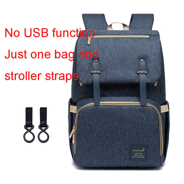 Denim Diaper Backpack Maternity Baby Care
