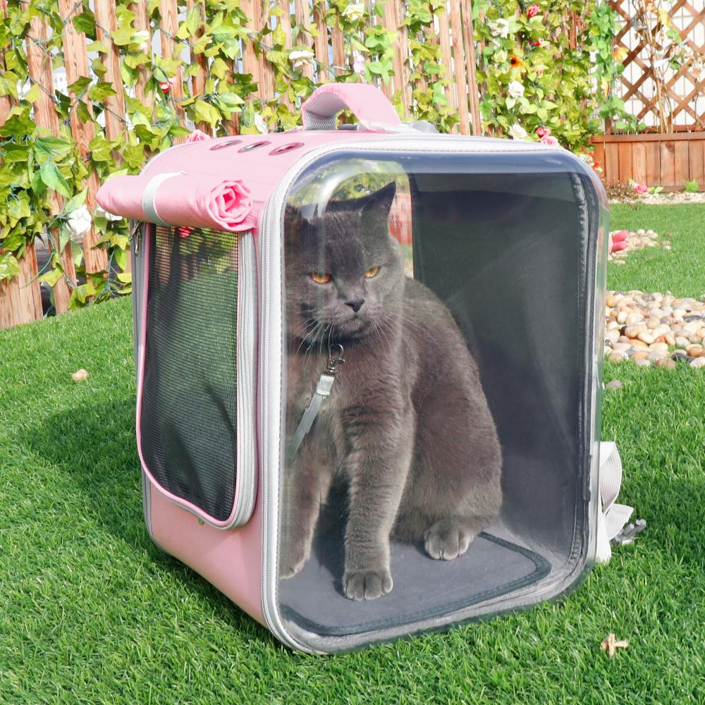 Pet Carrier Backpack Breathable Travel Outdoor Shoulder Bag