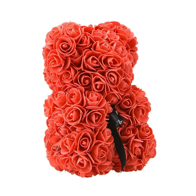 Rose Teddy Bear Unicorn Flower Gift