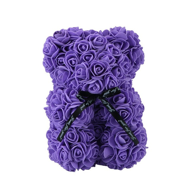Rose Teddy Bear Unicorn Flower Gift