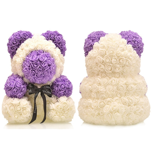 Rose Teddy Bear Unicorn Flower Gift