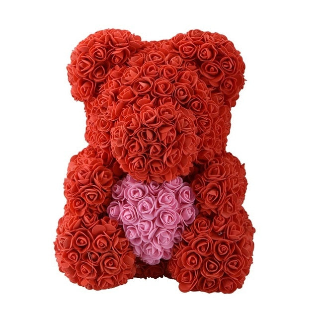 Rose Teddy Bear Unicorn Flower Gift