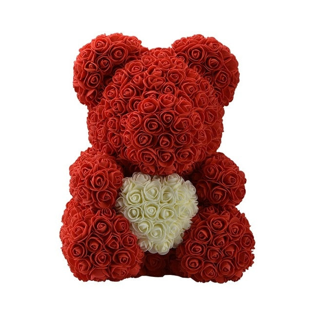 Rose Teddy Bear Unicorn Flower Gift