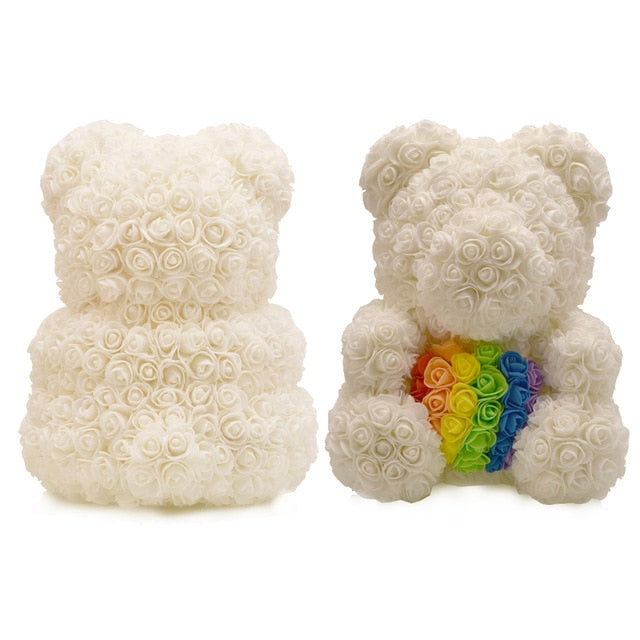 Rose Teddy Bear Unicorn Flower Gift