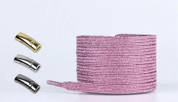 Magnetic Shoelaces Elastic Colorful Flat Shoe No Tie