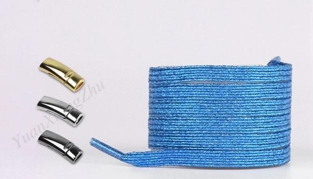 Magnetic Shoelaces Elastic Colorful Flat Shoe No Tie