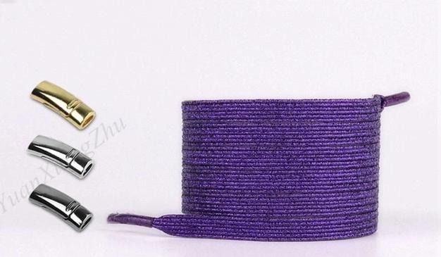 Magnetic Shoelaces Elastic Colorful Flat Shoe No Tie