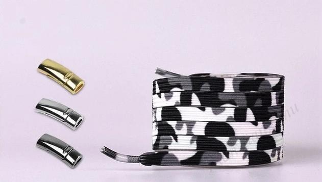 Magnetic Shoelaces Elastic Colorful Flat Shoe No Tie