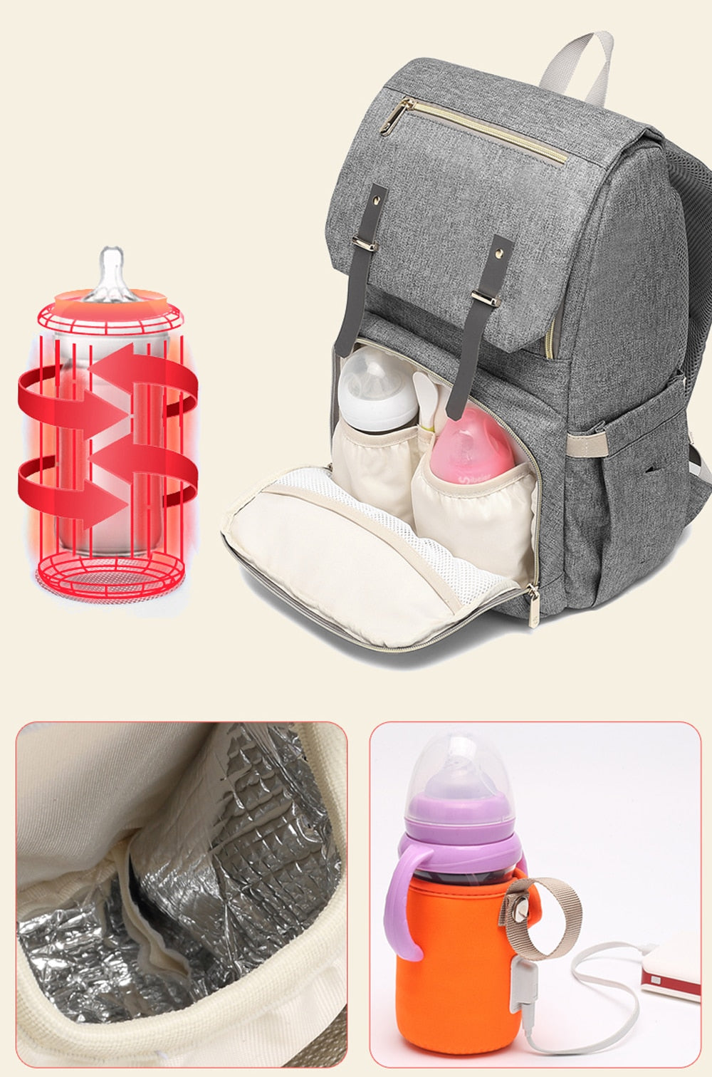 Denim Diaper Backpack Maternity Baby Care